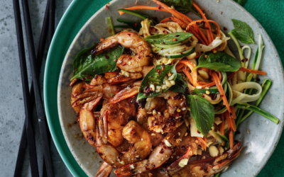 Australian prawn and zucchini pad thai