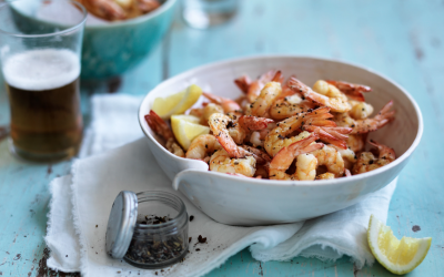 Salt and pepper prawns