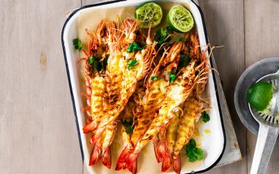 Easy As BBQ Aussie Prawns with Sriracha Mayo